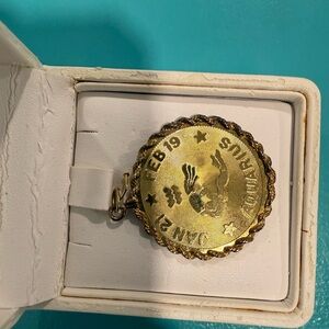 Vintage Zodiac Pendant Aquarius